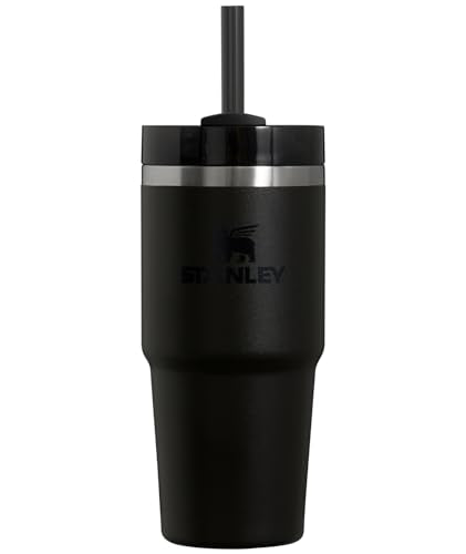 Stanley Quencher H2.0 FlowState Stainless Steel Vacuum Insulated Tumbler with Lid and Straw for Water, Iced Tea or Coffee, Smoothie and More, Black, 30 OZ / 0.89 L