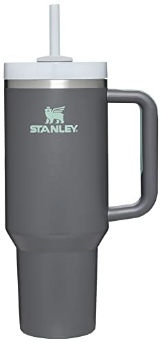 Stanley Quencher H2.0 FlowState Stainless Steel Vacuum Insulated Tumbler with Lid and Straw for Water, Iced Tea or Coffee, Smoothie and More, Black, 30 OZ / 0.89 L