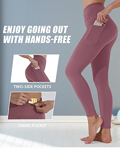 Polygon Yoga Pants for Women, High Waisted Leggings with Pockets, Tummy Control Non See Through Workout Pants