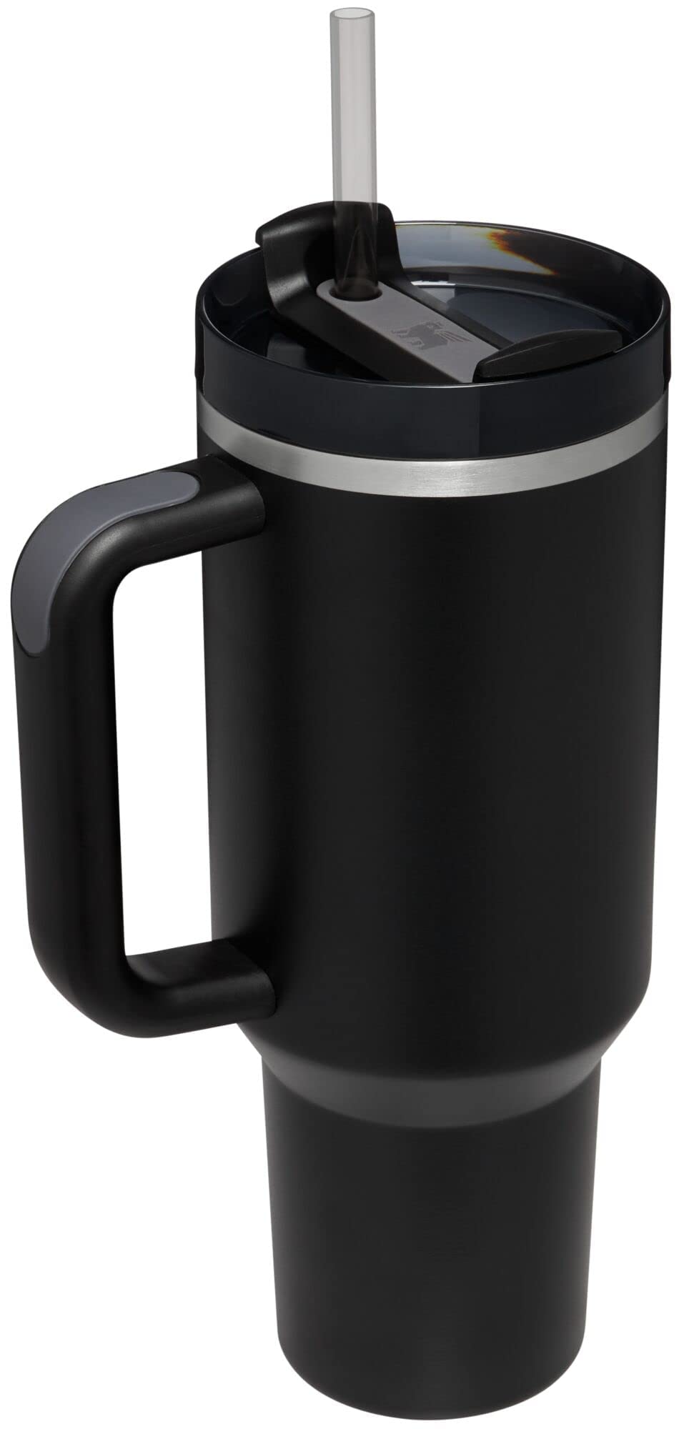 Stanley Quencher H2.0 FlowState Stainless Steel Vacuum Insulated Tumbler with Lid and Straw for Water, Iced Tea or Coffee, Smoothie and More, Black, 30 OZ / 0.89 L