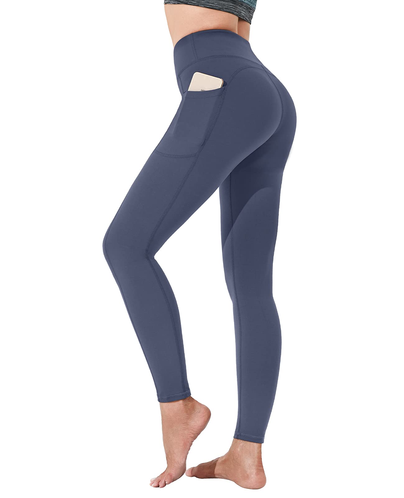 Polygon Yoga Pants for Women, High Waisted Leggings with Pockets, Tummy Control Non See Through Workout Pants