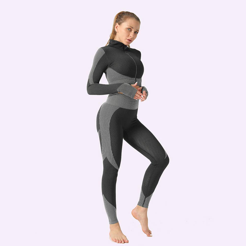 Veriliss 3pcs Seamless Outfit Workout Sets Gym for Women, Fitness Sports School Running Clothes Yoga Sportswear