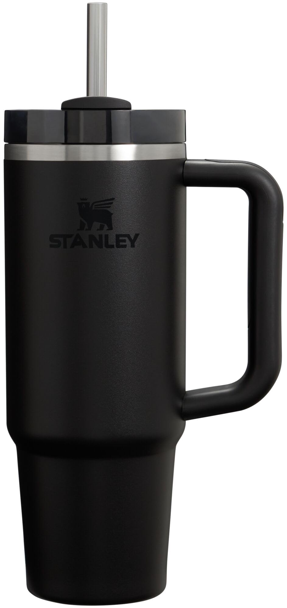 Stanley Quencher H2.0 FlowState Stainless Steel Vacuum Insulated Tumbler with Lid and Straw for Water, Iced Tea or Coffee, Smoothie and More, Black, 30 OZ / 0.89 L