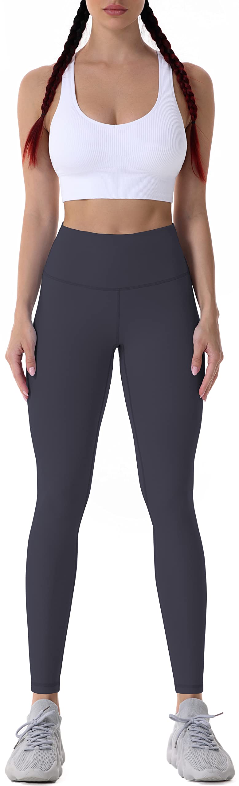 Sunzel Workout Leggings for Women, High Waisted Tummy Control Yoga Pants for Workout Gym Running 28" Inseam