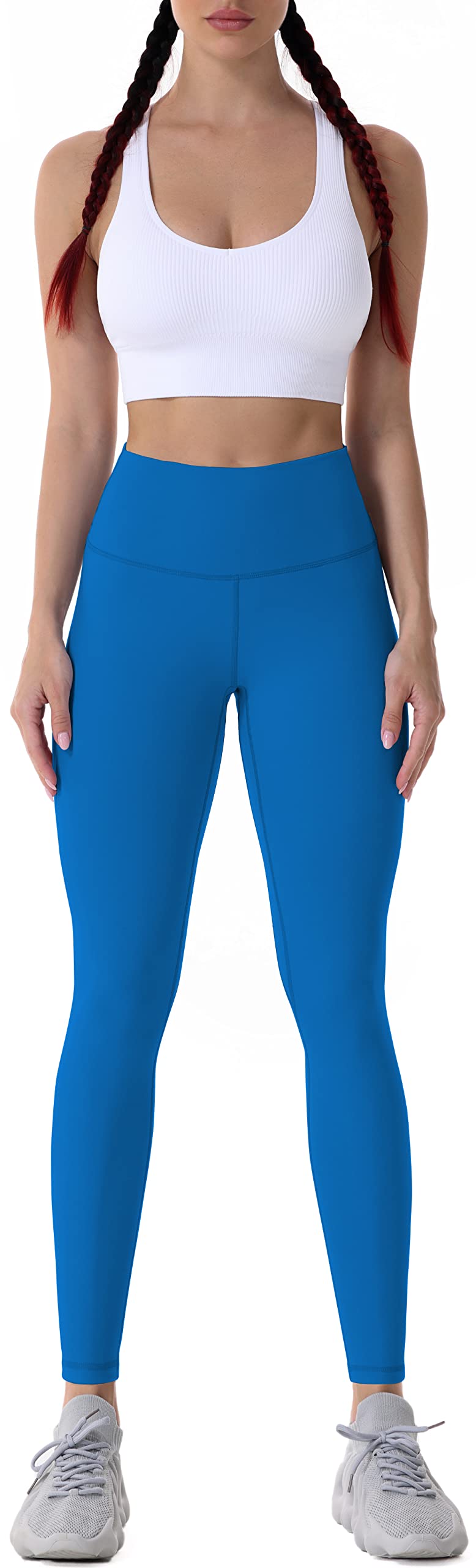 Sunzel Workout Leggings for Women, High Waisted Tummy Control Yoga Pants for Workout Gym Running 28" Inseam