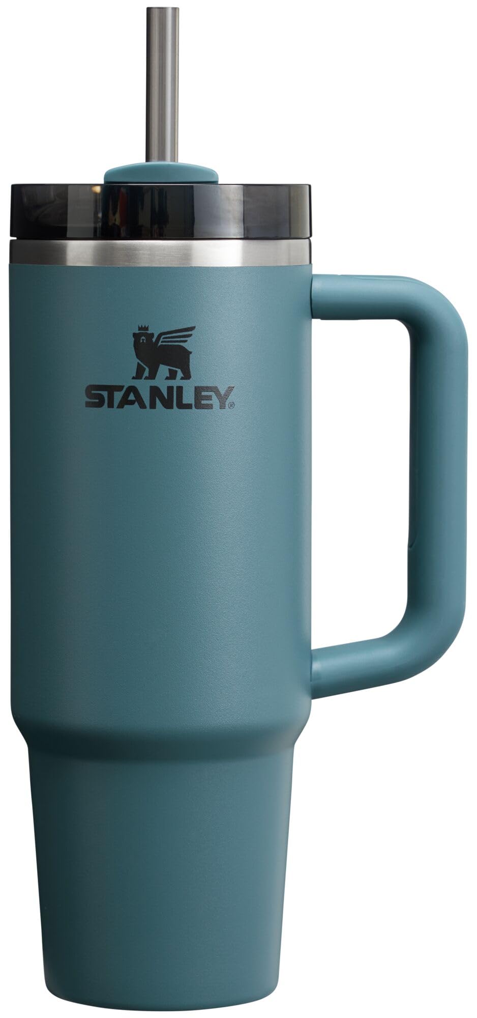 Stanley Quencher H2.0 FlowState Stainless Steel Vacuum Insulated Tumbler with Lid and Straw for Water, Iced Tea or Coffee, Smoothie and More, Black, 30 OZ / 0.89 L