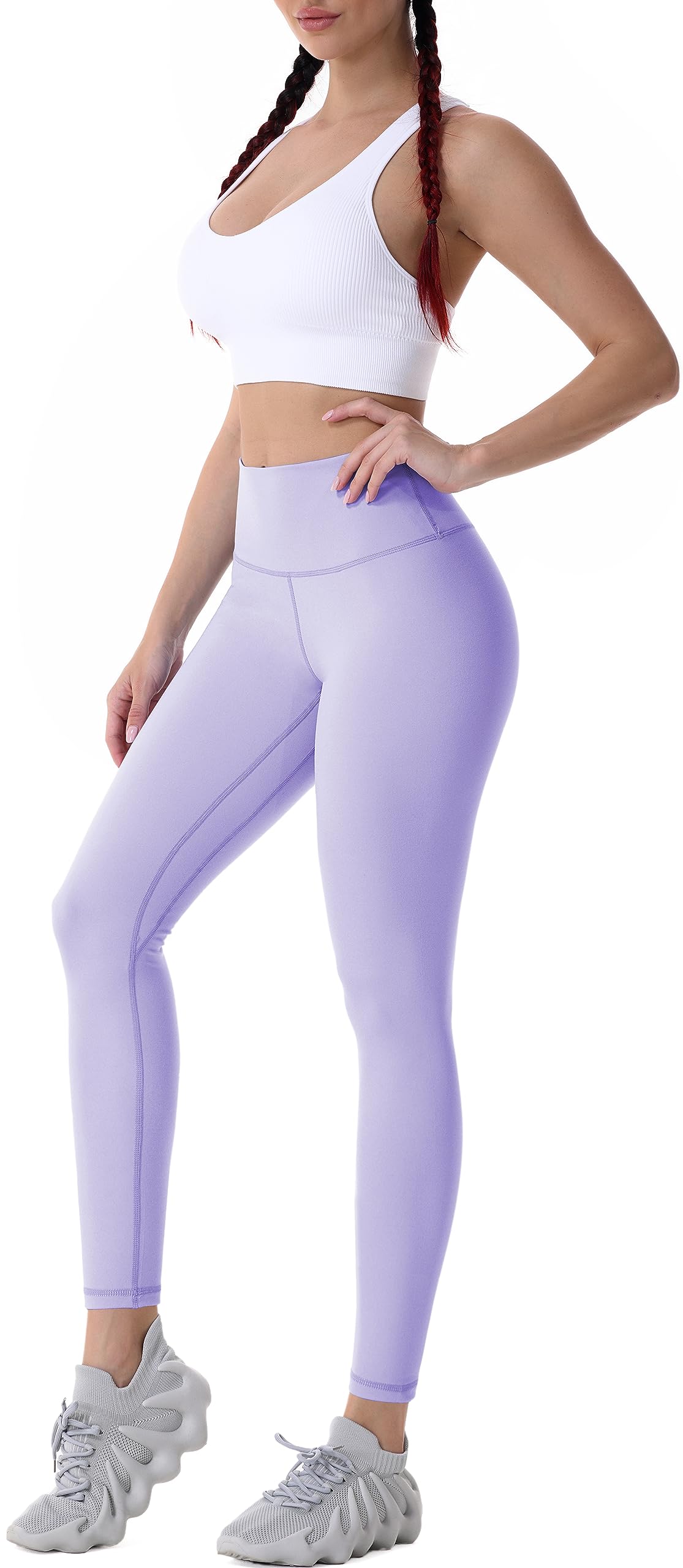 Sunzel Workout Leggings for Women, High Waisted Tummy Control Yoga Pants for Workout Gym Running 28" Inseam