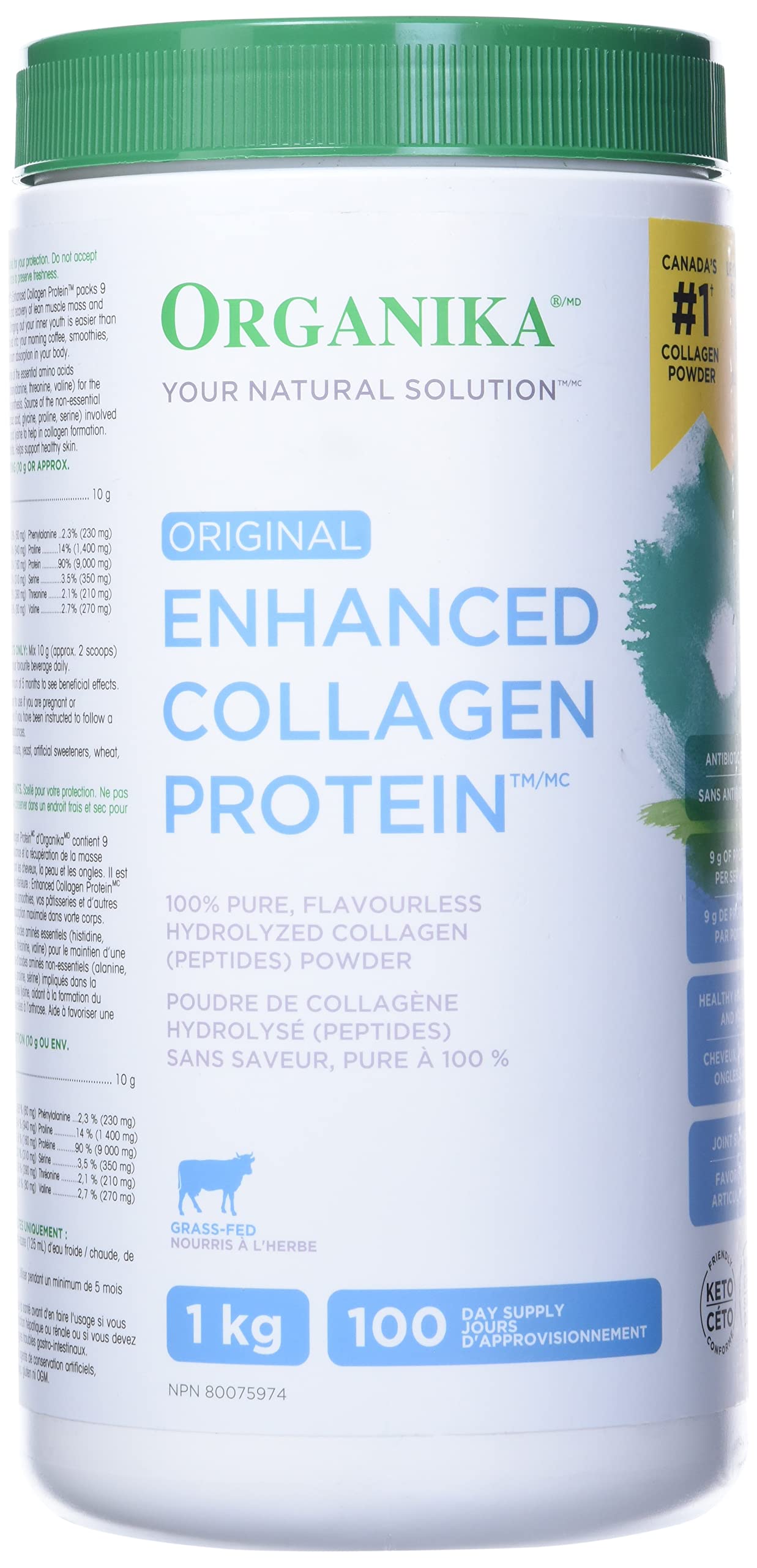 Organika Enhanced Collagen 1 Kg, 1000 Grams